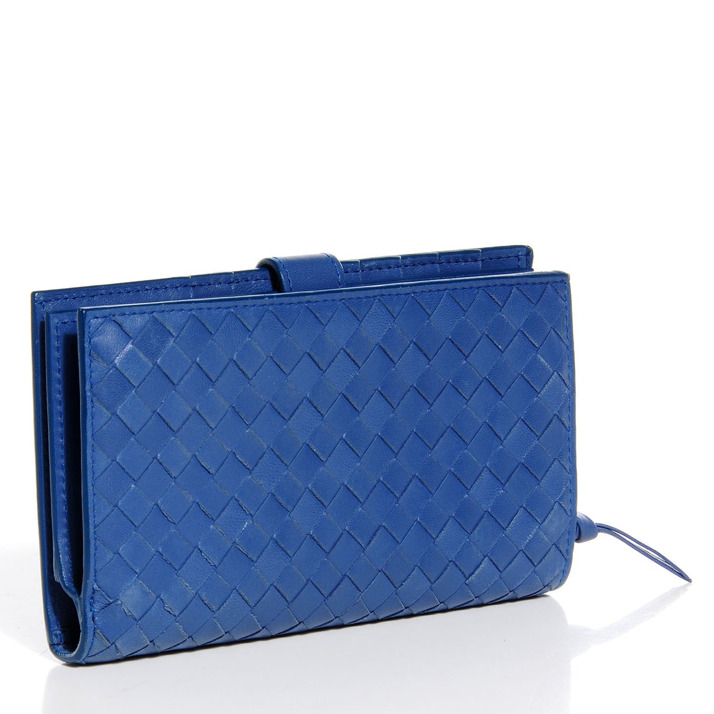 Nappa Intrecciato Continental Wallet Oceano