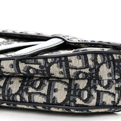 Christian Dior Oblique Mini Saddle Bag Blue 10 of 10