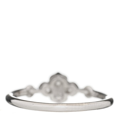 Cartier 18K White Gold Diamond Hindu Floral Ring 53 6.5 2 of 4