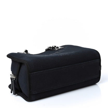 Chanel Mixed Fibers Deauville Bowling Bag Black 3 of 8