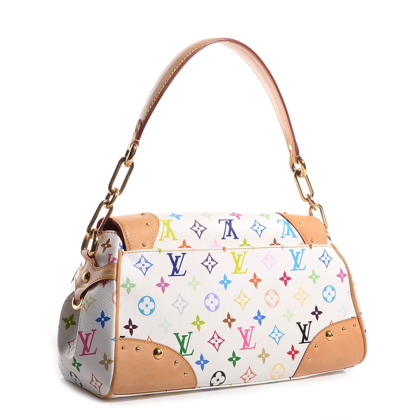 Monogram Multicolor Beverly MM White