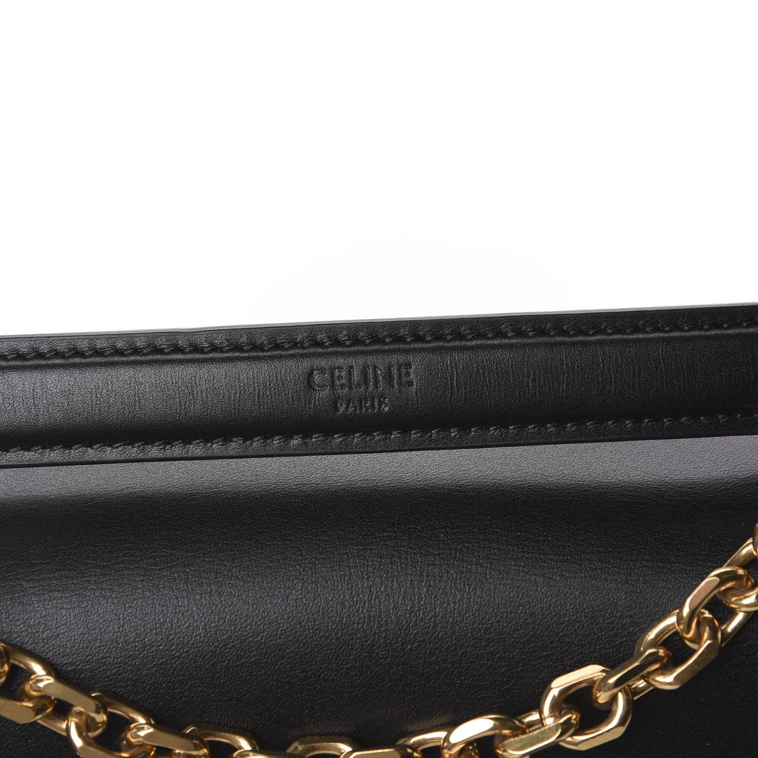 Celine Shiny Calfskin Medium C Bag Black 9 of 13