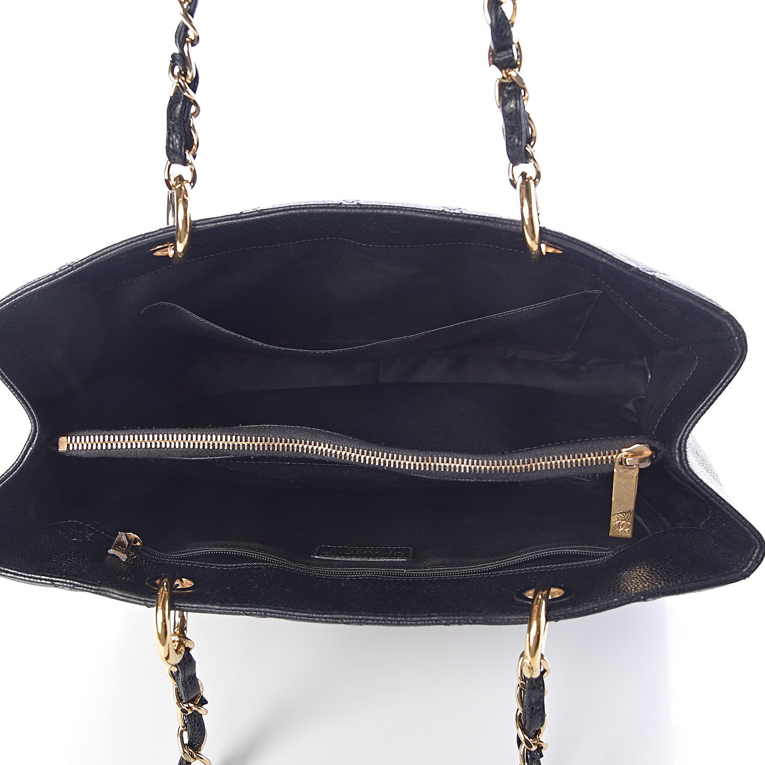 Chanel Caviar Quilted Grand Shopping Tote GST Black 5 of 10