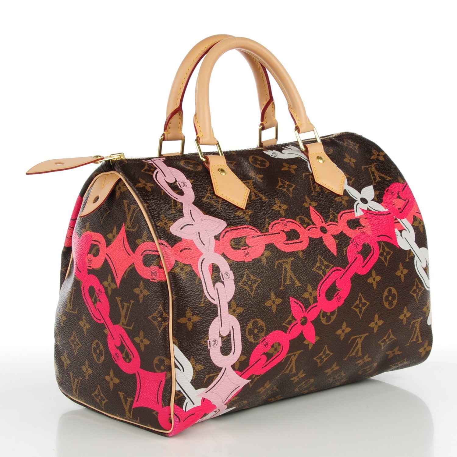 Louis Vuitton Monogram Bay Speedy 30 Rose Ballerine Poppy 3 of 7