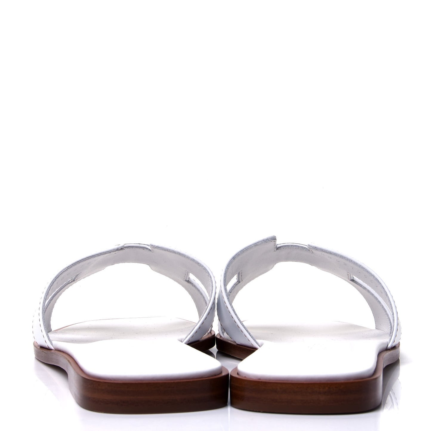 Box Calfskin Oran Sandals 37.5 White