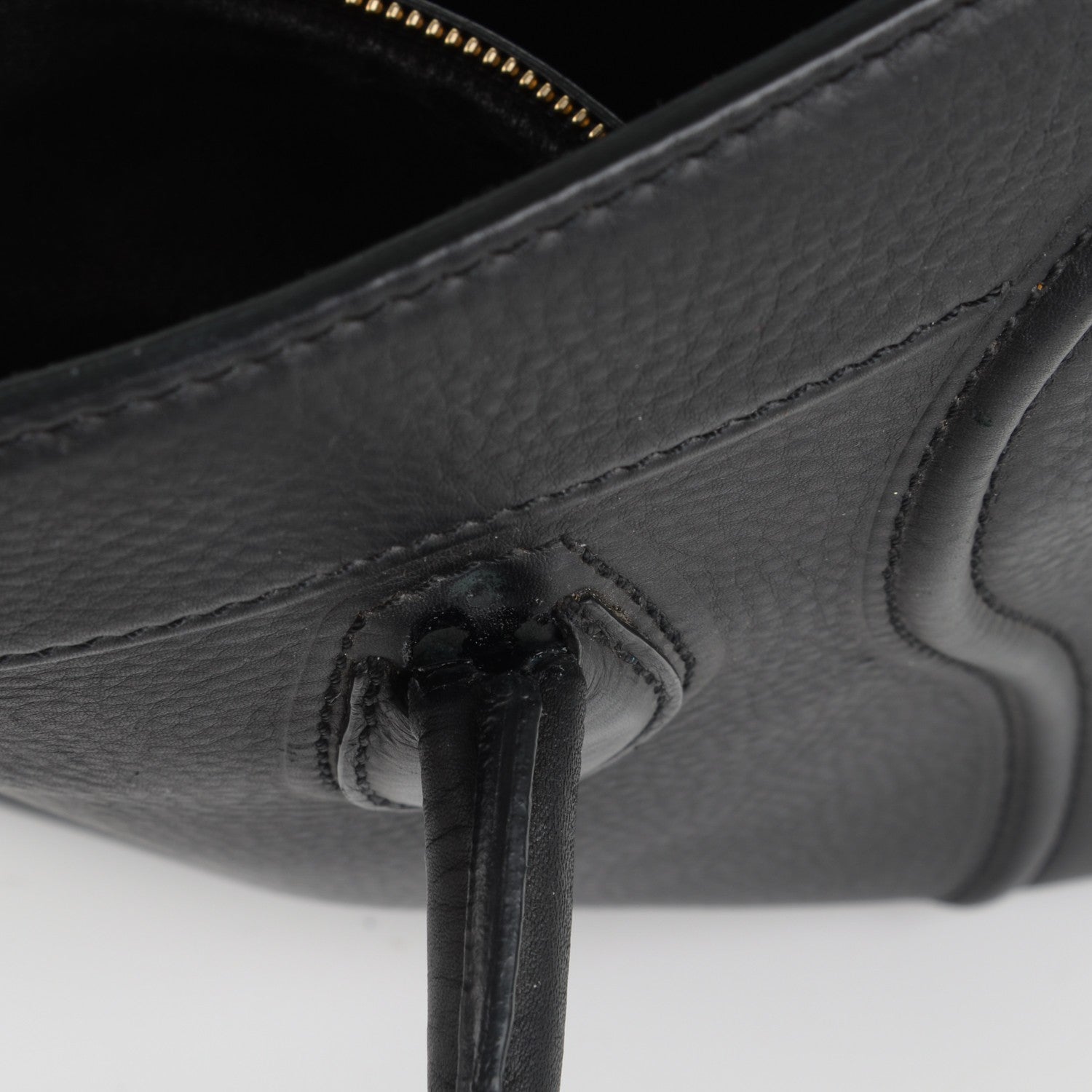 Celine Supple Calfskin Medium Phantom Luggage Black 9 of 12