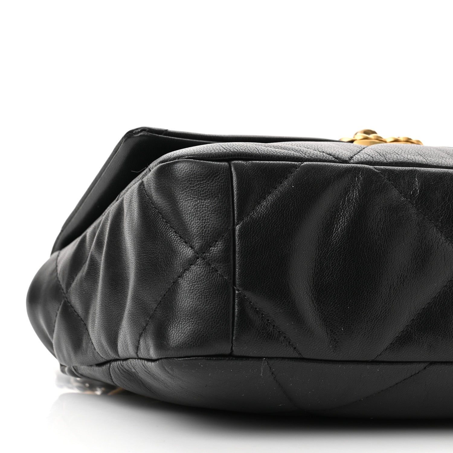 Chanel Goatskin Quilted Medium Chanel 19 Flap Black 9 of 11