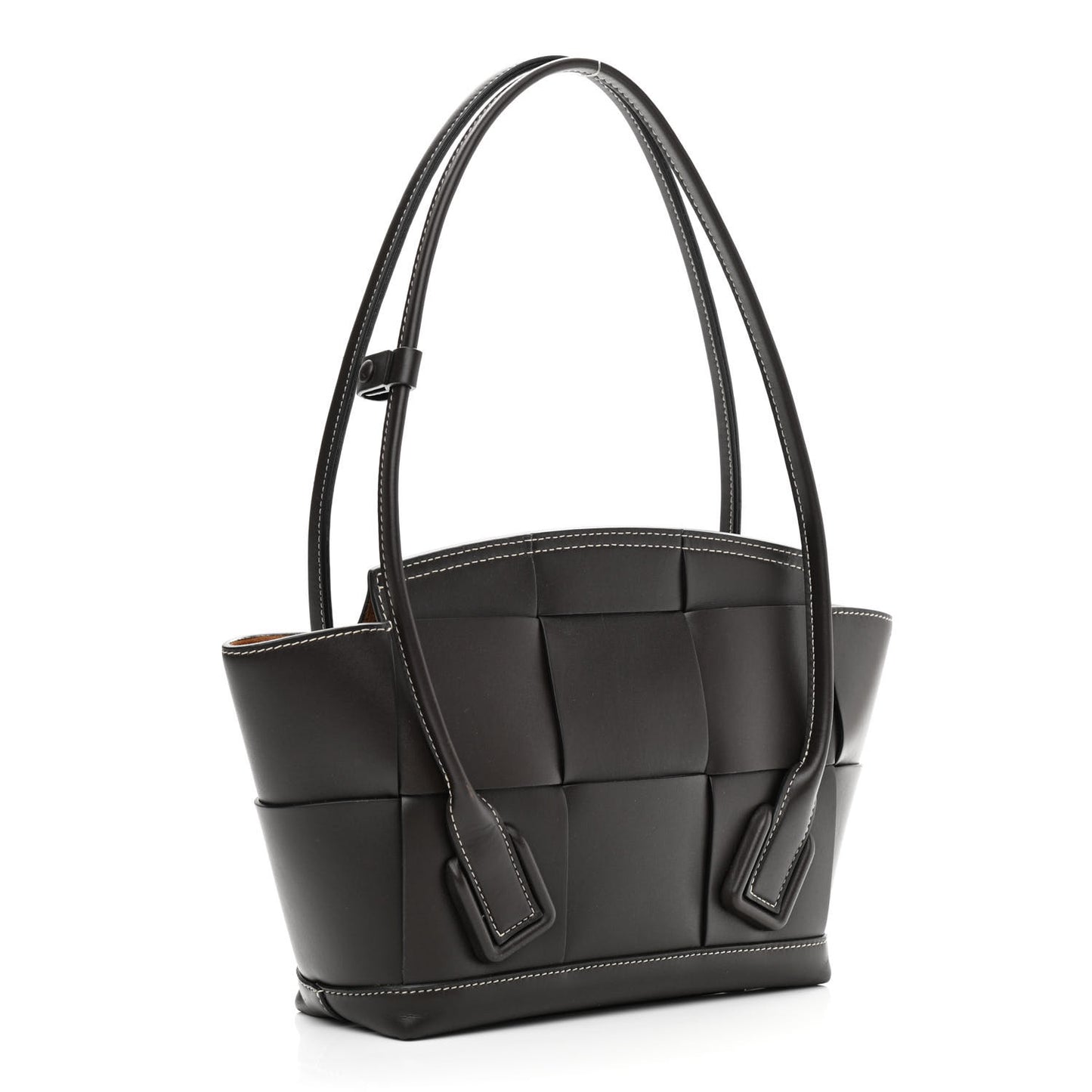 French Calfskin Maxi Intrecciato Small Arco Fondant