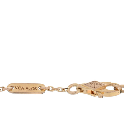 Van Cleef & Arpels 18K Rose Gold Carnelian Sweet Alhambra Bracelet 3 of 3