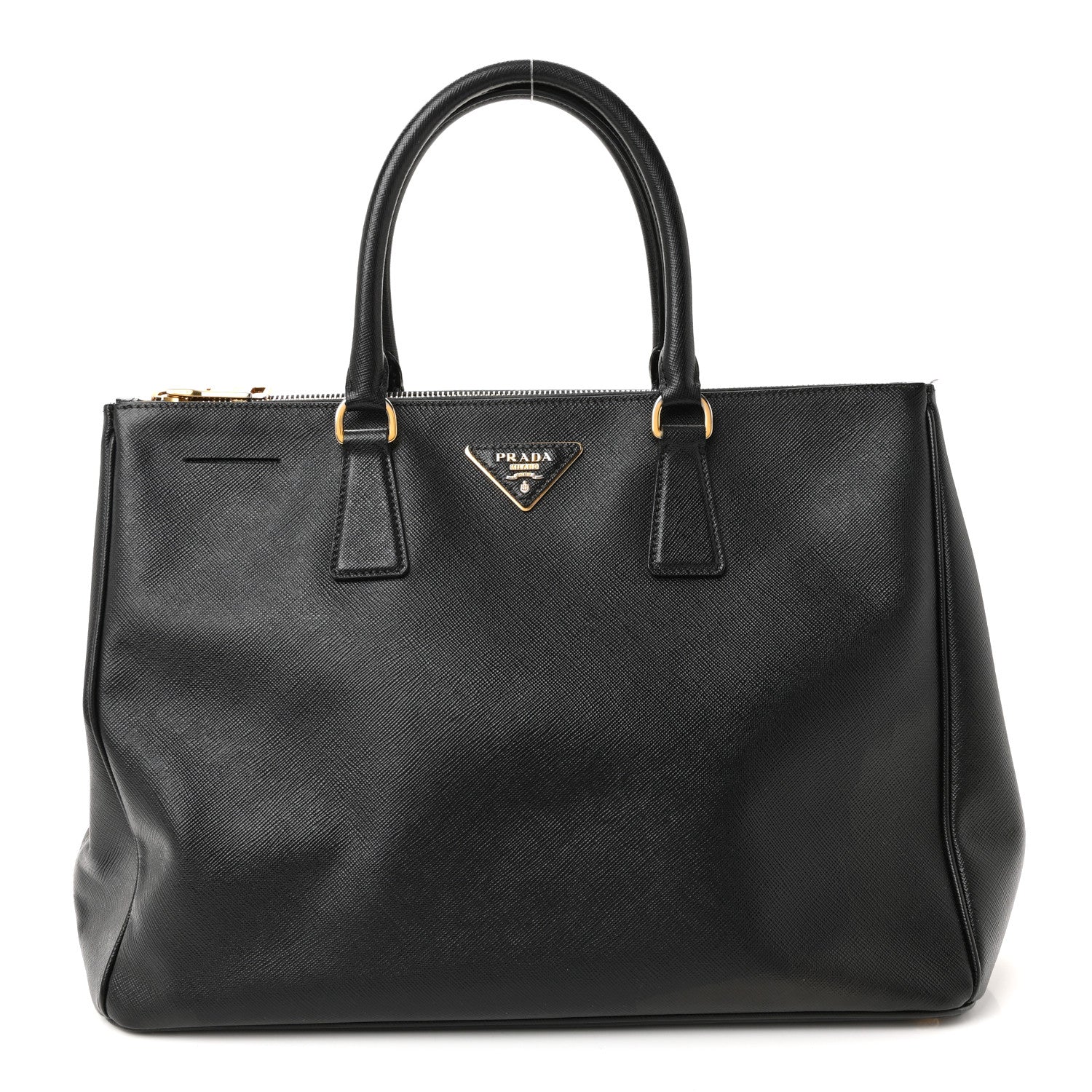 Prada Saffiano Lux Large Galleria Double Zip Tote Black 1 of 10