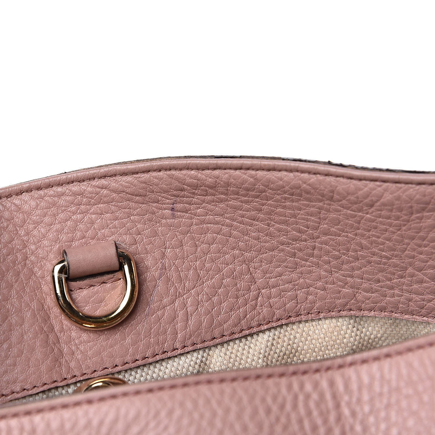 Gucci Pebbled Calfskin Medium Soho Chain Shoulder Bag Dark Cipria 10 of 18