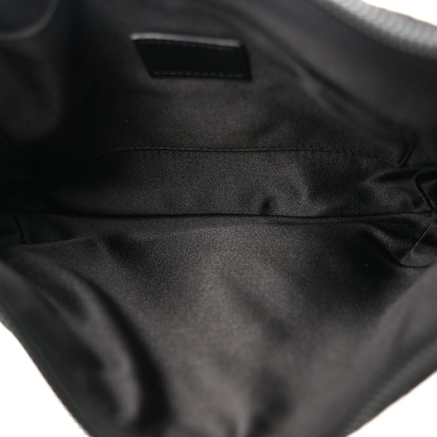 Jacquard Black Denim GG Monogram Horsebit Slim Small Shoulder Bag Black Grey