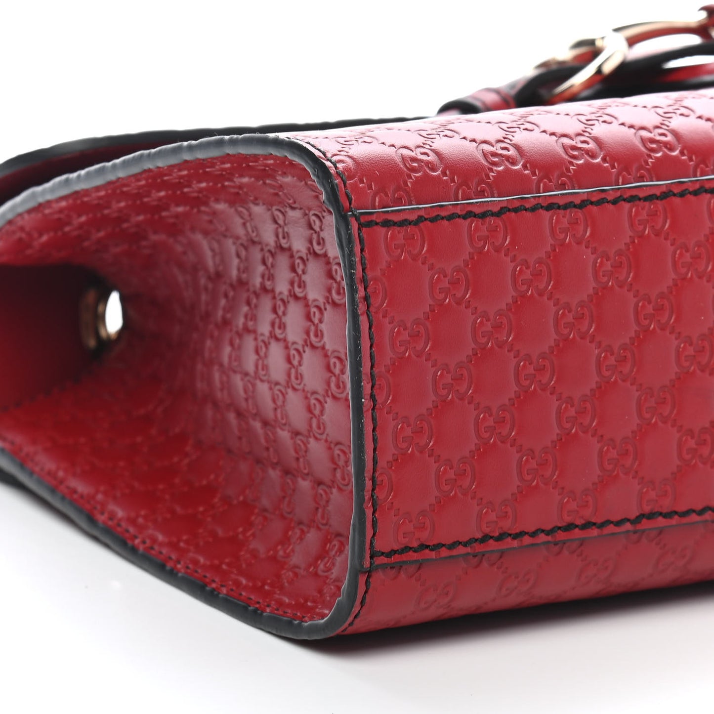 Microguccissima Medium Emily Chain Shoulder Bag Red