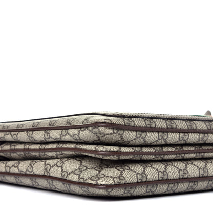Gucci GG Supreme Monogram Web Ophidia Briefcase Beige New Acero 9 of 10