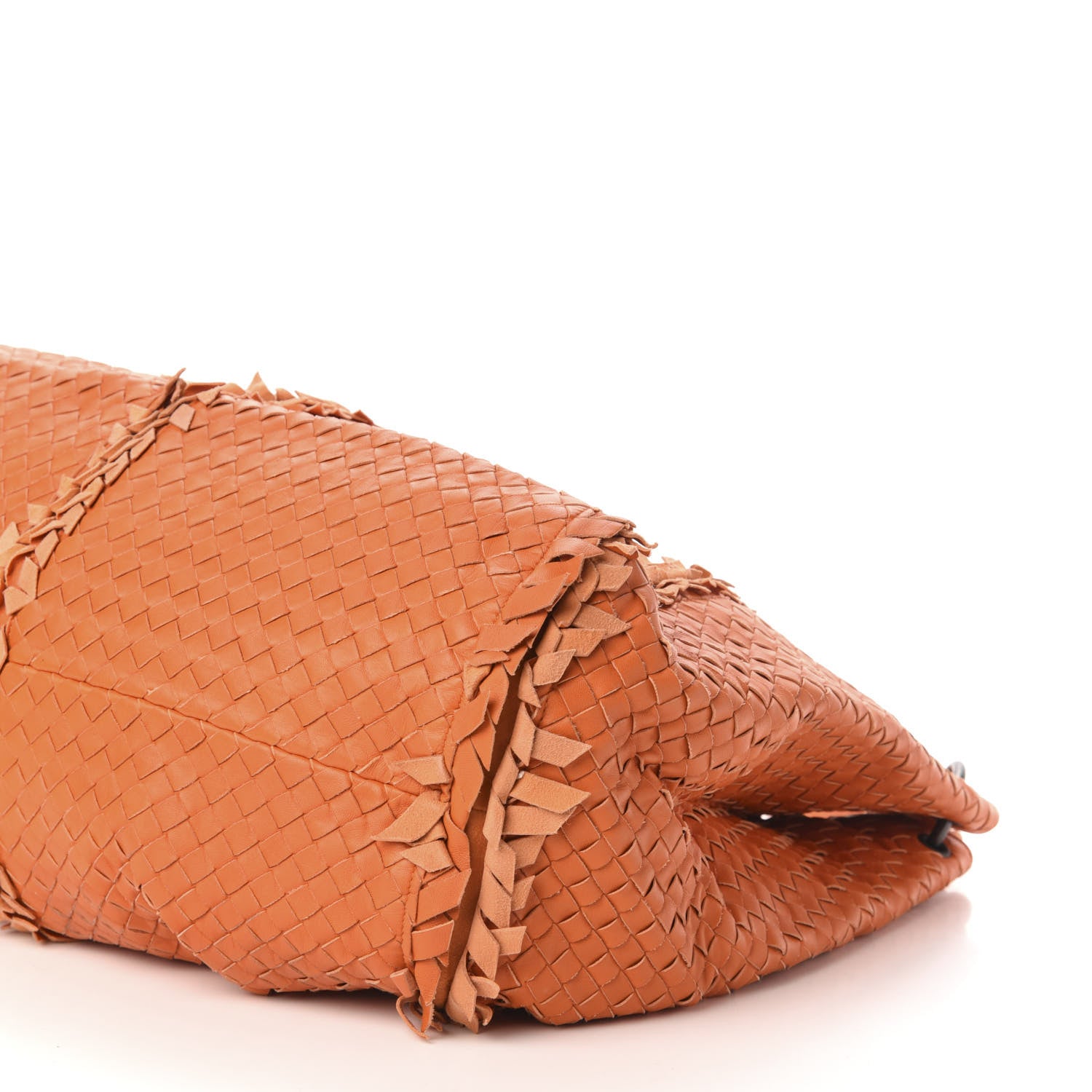 Bottega Veneta Nappa Intrecciato Large Franges Shoulder Bag Tangerine 9 of 10