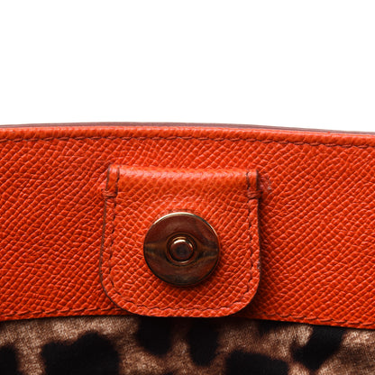 Dolce & Gabbana Textured Calfskin Bucket Tote Orange 10 of 15
