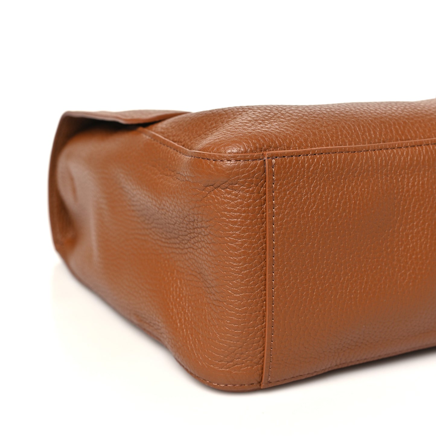 Grained Calfskin Souplissimo Maxi Flap Camel
