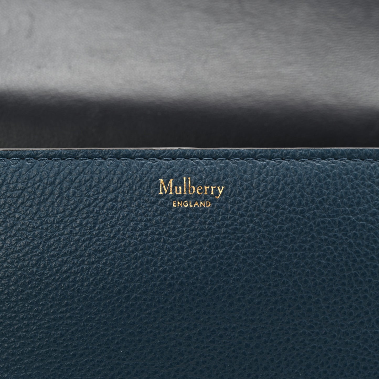 Small Classic Grain Calfskin Small Darley Satchel Blue