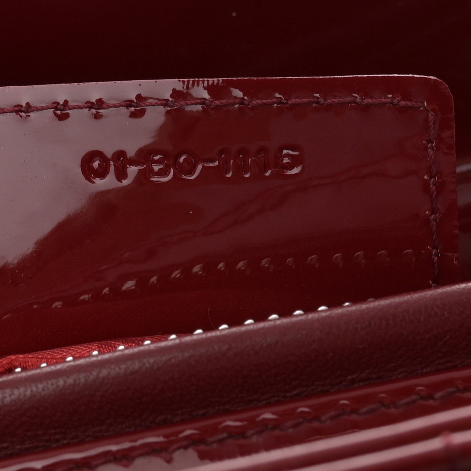 Christian Dior Patent Cannage Medium Lady Dior Burgundy Red 7 of 12