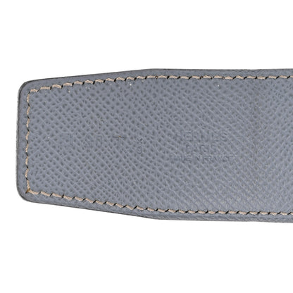 Hermes Epsom 42mm Belt Strap Bleu Lin White 5 of 6