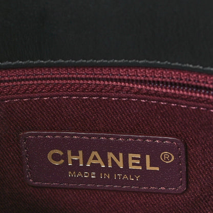 Chanel Calfskin Stitched Flap Black 6 of 10