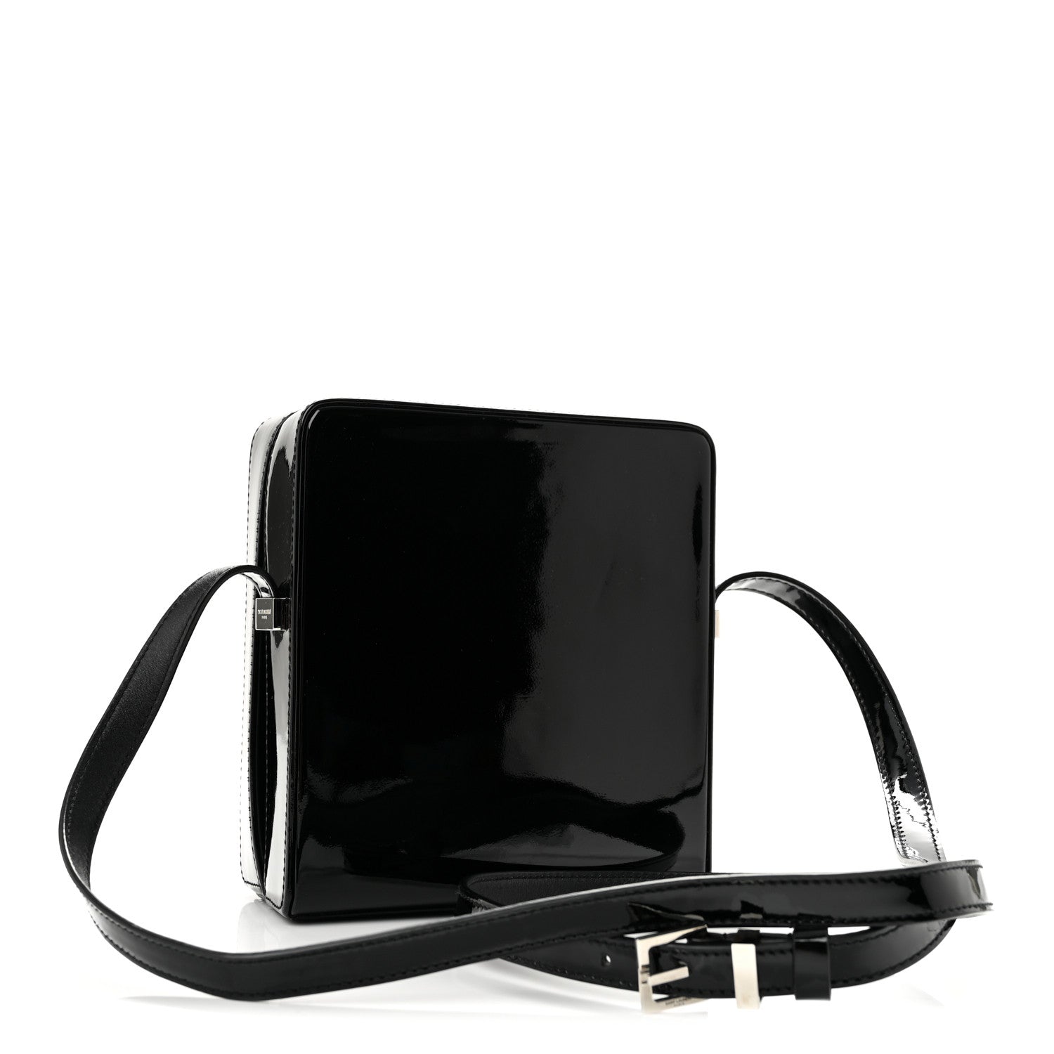 Saint Laurent Patent Camera Shoulder Bag Black 3 of 10