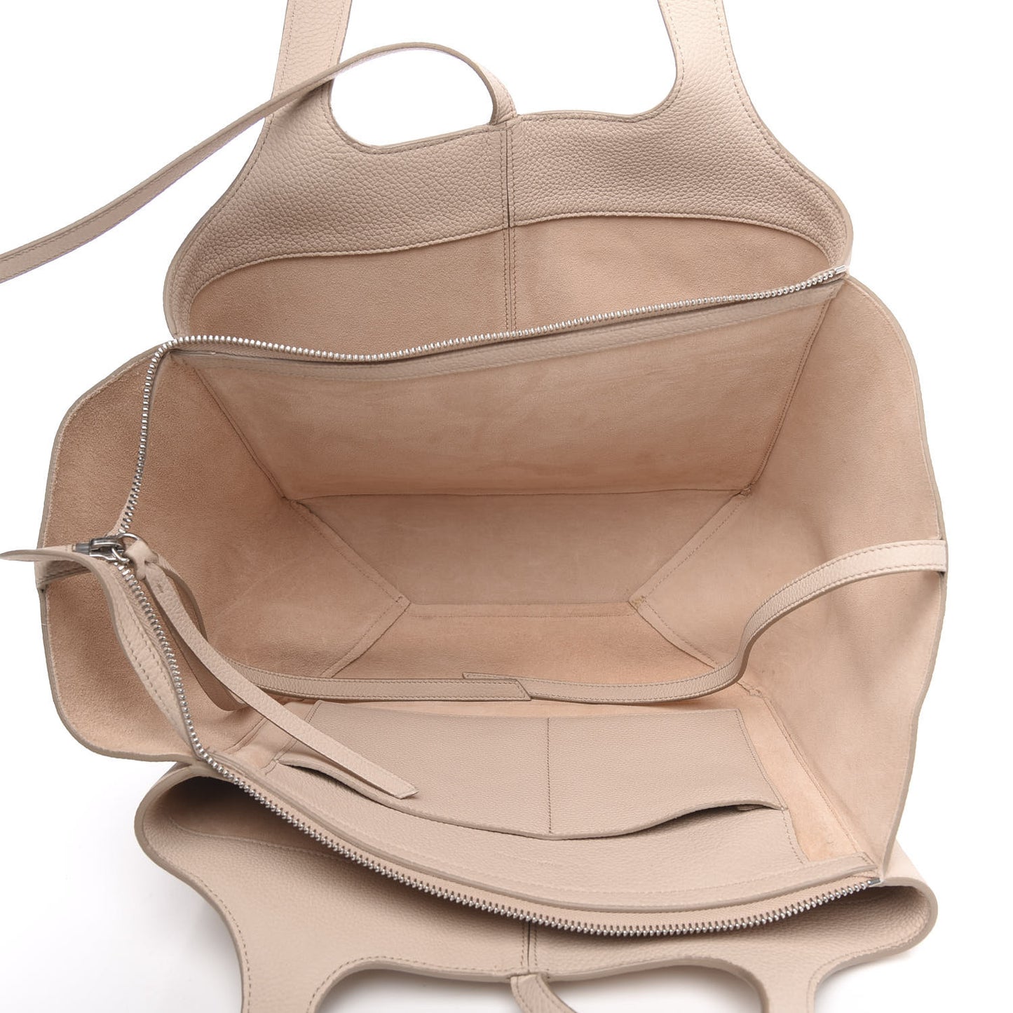 Baby Grained Calfskin Small Tri-Fold Bag Powder
