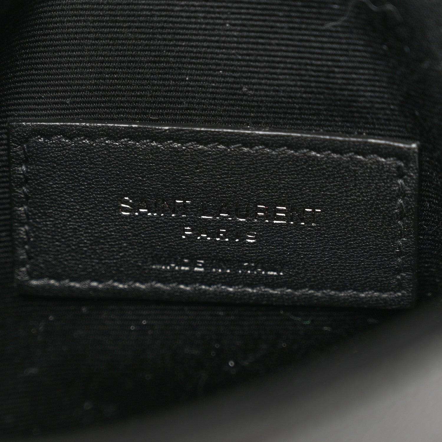 Saint Laurent Grain De Poudre Uptown Baby Pouch Black 6 of 8
