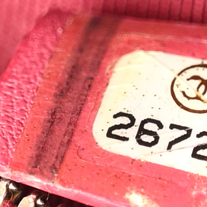 Chanel Lambskin Quilted Phone Holder Wallet On Chain WOC Pink 6 of 16