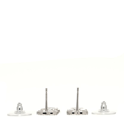 Chanel Crystal CC Starfall Drop Earrings Silver 3 of 4