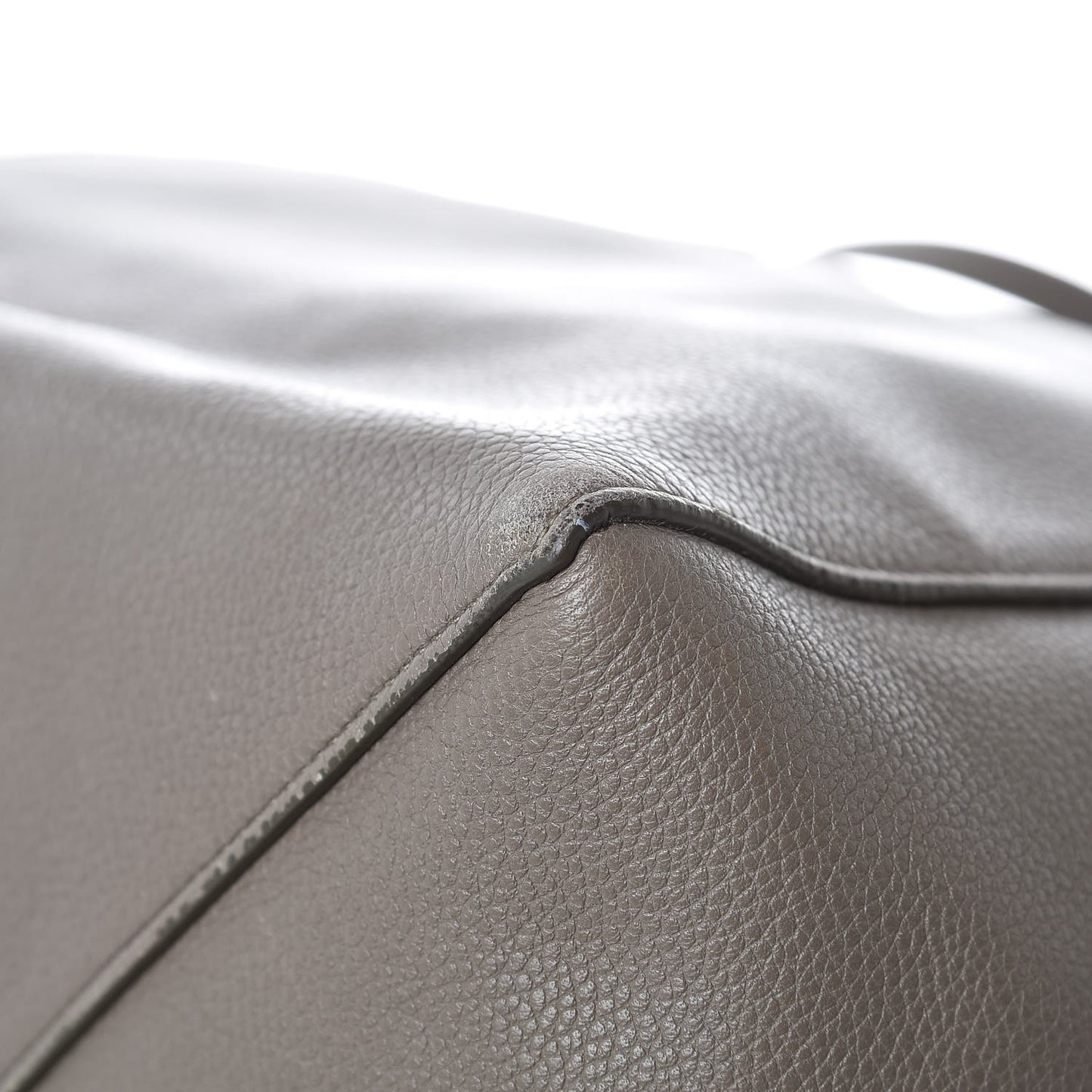 Soft Grained Calfskin Small Belt Cabas Phantom Taupe