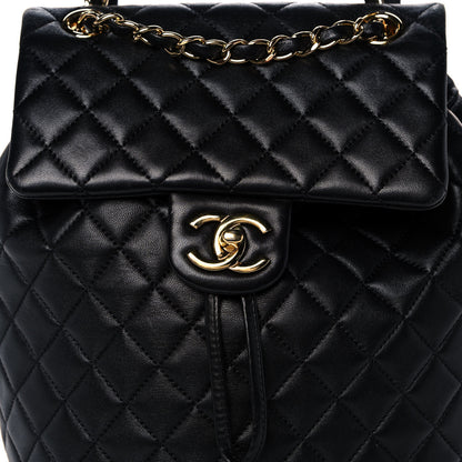 Chanel Calfskin Quilted Small Urban Spirit Backpack Black 9 of 14