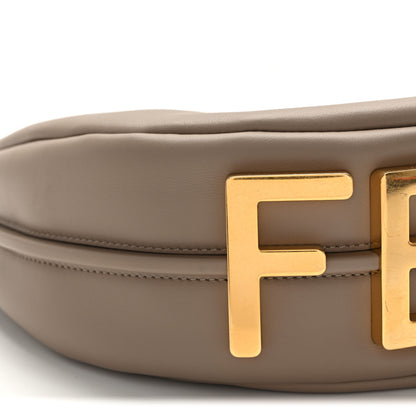 Fendi Vitello Grace Matte Small Fendigraphy Hobo Bag Tortora 9 of 10