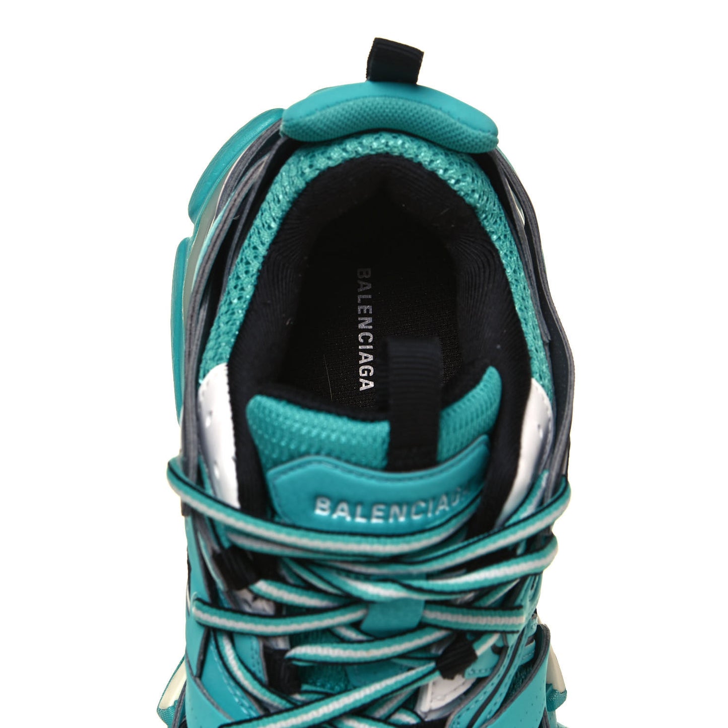 Mesh Nylon Womens Track Sneakers 37 Turquoise Grey
