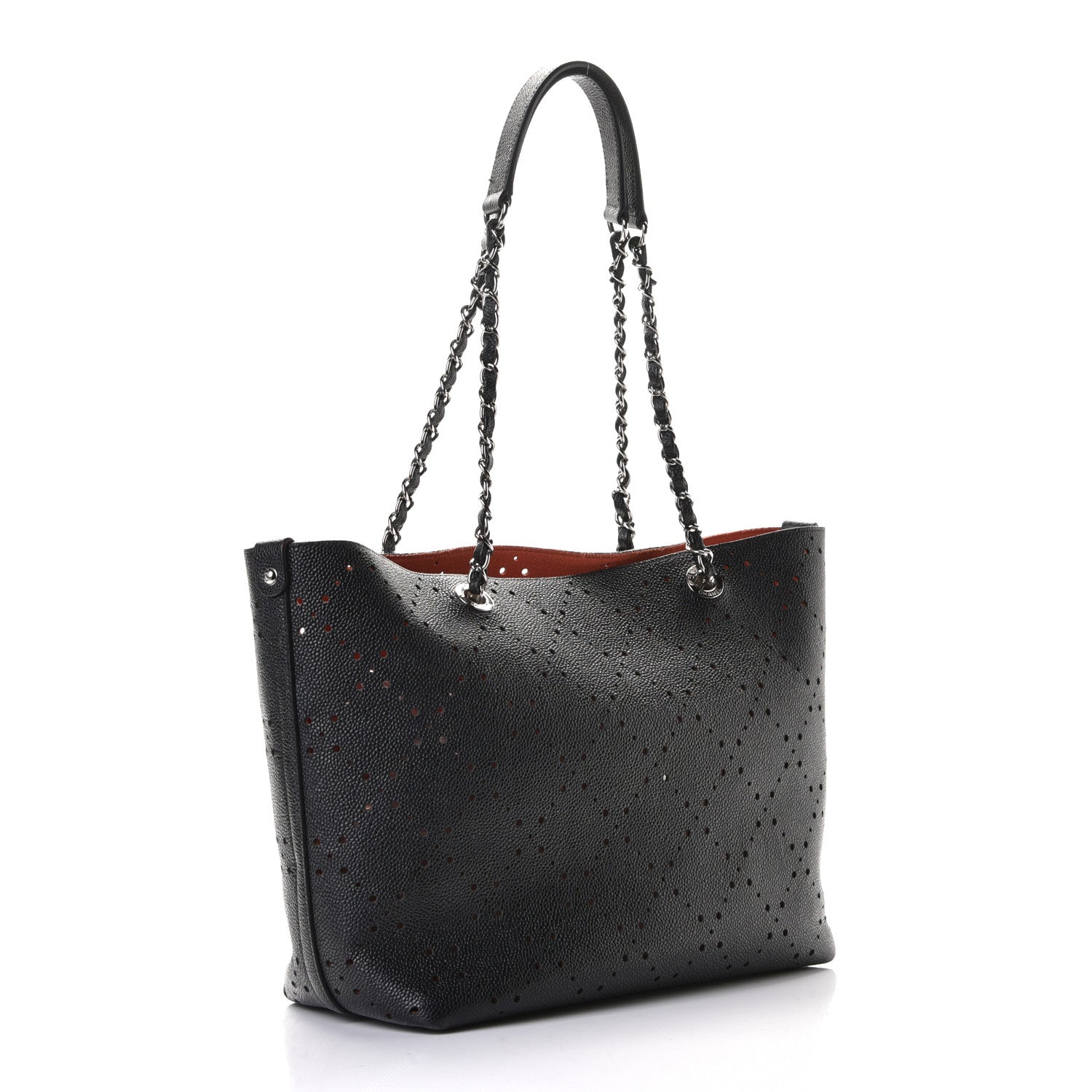 Chanel Perforated Grained Calfskin Large Shopping Tote 2 of 5