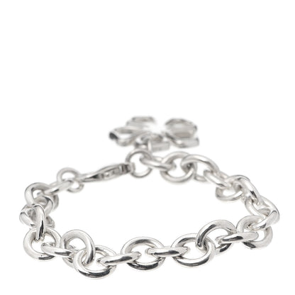 Tiffany Sterling Silver Flower Charm Bracelet 3 of 5