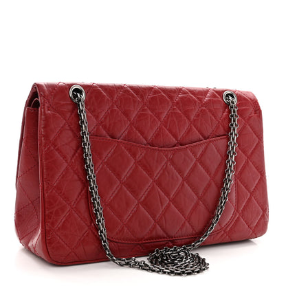 Chanel Aged Calfskin Quilted 2.55 Reissue 227 Flap Red 3 of 10