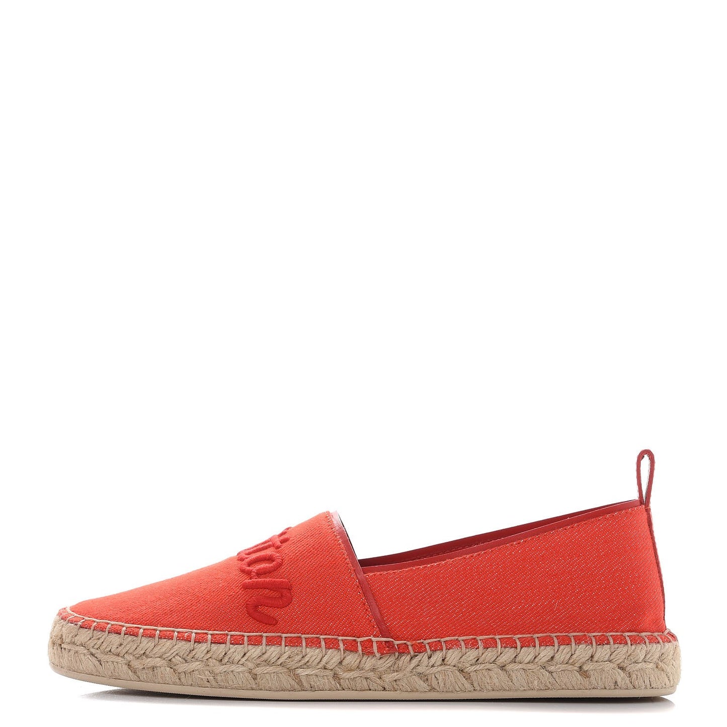 Canvas Waterfall Espadrille 36 Rouge