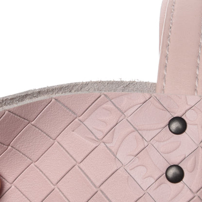 Bottega Veneta Calfskin Intrecciomirage Medium Intarsio Tote Petale 9 of 9