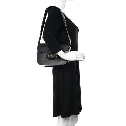 Gucci Azalea Calfskin Horsebit 1955 Shoulder Bag Black 2 of 13