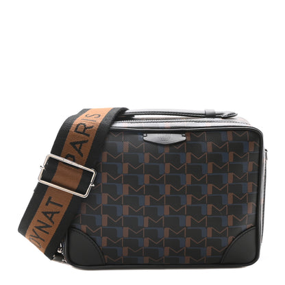 Moynat Toile 1920 Maxi Camera Bag Black Blue 1 of 9