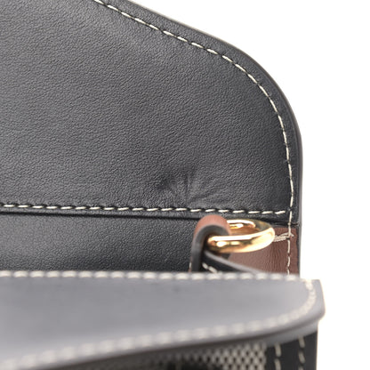 Burberry Smooth Calfskin Canvas Two Tone Mini Pocket Bag Black Tan 11 of 13
