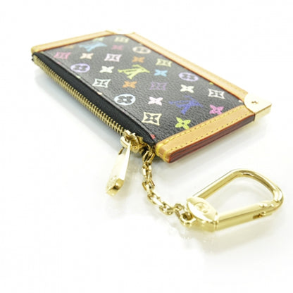 Louis Vuitton Monogram Multicolor Key Pouch Black 4 of 7