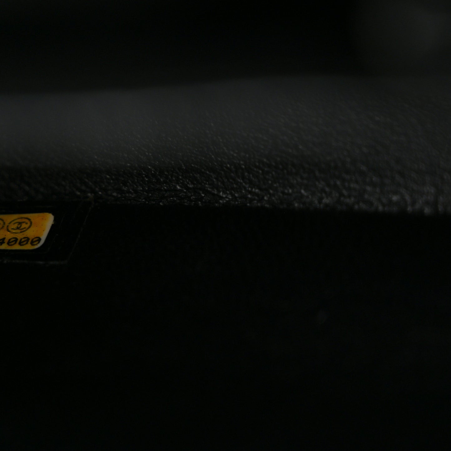 Patent Quilted Medium Double Flap Black