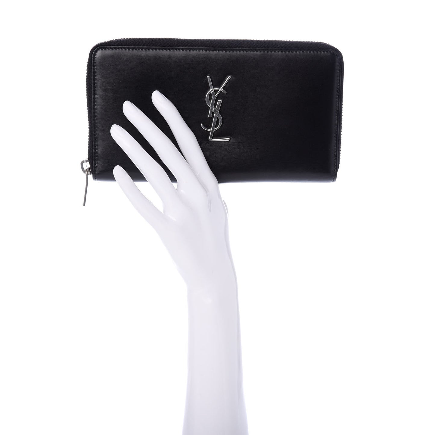 Ultra Calfskin Monogram Mens Zip Around Continental Wallet Black