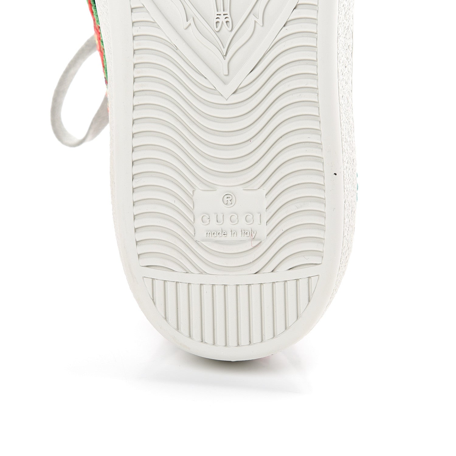Gucci Metallic Nappa Ayers Web Dragon Embroidered Mens New Ace Sneakers 8.5 Silver 6 of 7
