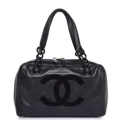 Chanel Caviar CC Bowler Black 1 of 7