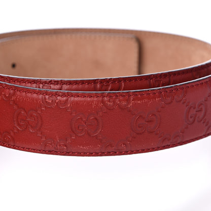 Gucci Guccissima Interlocking G 40mm Belt 90 36 Red 7 of 8