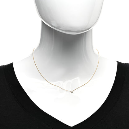 Tiffany 18K Yellow Gold Diamond .05ct Elsa Peretti Diamonds by the Yard Pendant Necklace 2 of 4