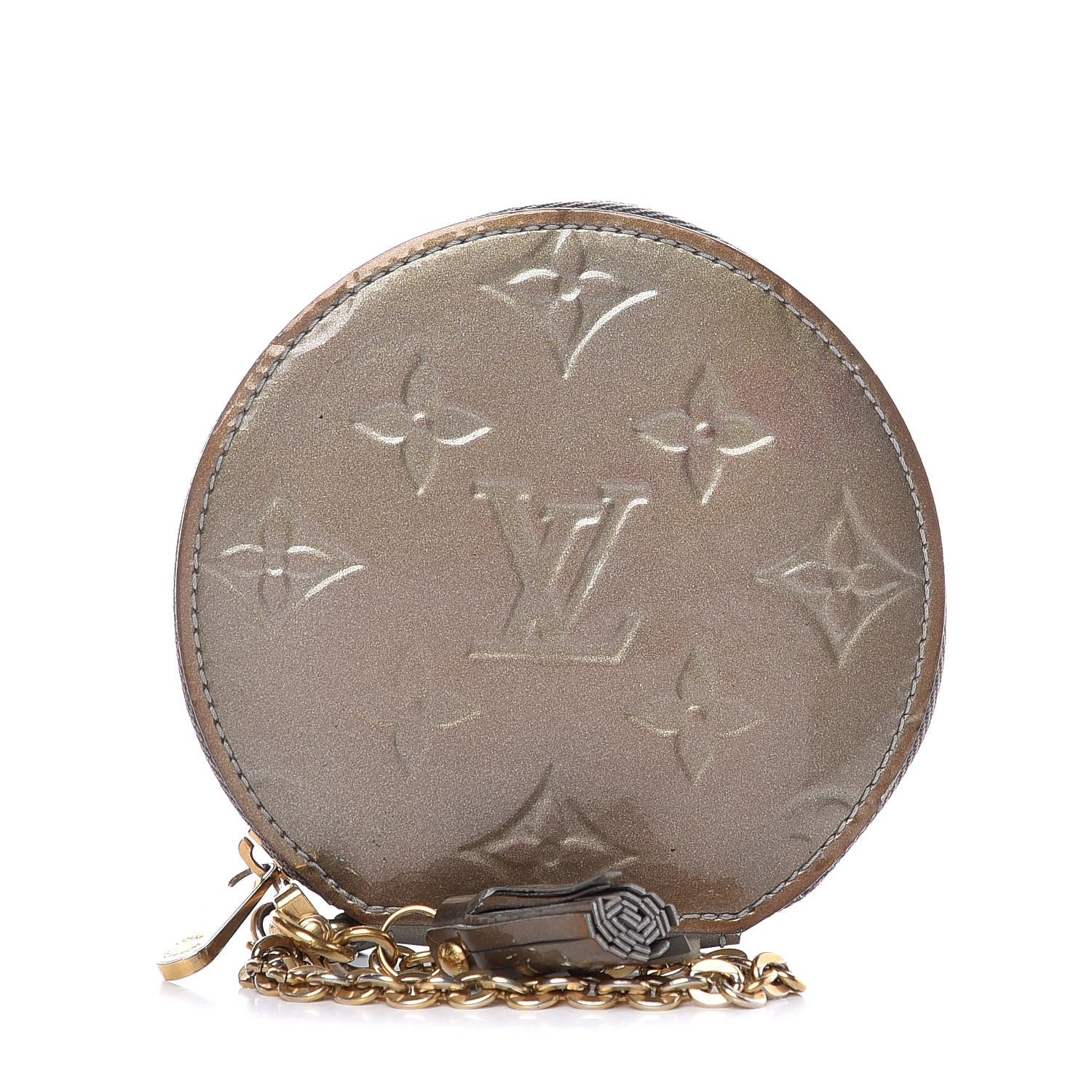Louis Vuitton Vernis Chapeau Coin Purse Gris Art Deco 1 of 9